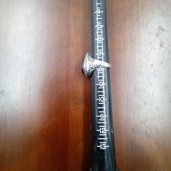 Sterling silver and tiger eye bracelet and ring set - Picture 3 of 6